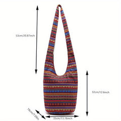 Bohemian Ethnic Crossbody Sling Bag for Traveling