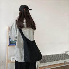 Lightweight Hobo Bag w/ Crossbody Strap for School