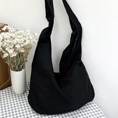 Lightweight Hobo Bag w/ Crossbody Strap for School