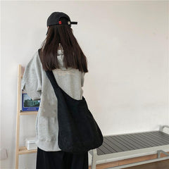 Lightweight Hobo Bag w/ Crossbody Strap for School