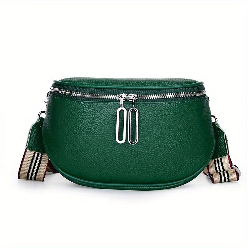 Leather Chest Bag Versatile Crossbody Fanny Pack Sling Bag