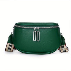 Leather Chest Bag Versatile Crossbody Fanny Pack Sling Bag