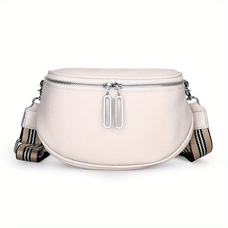 Leather Chest Bag Versatile Crossbody Fanny Pack Sling Bag