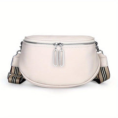 Leather Chest Bag Versatile Crossbody Fanny Pack Sling Bag