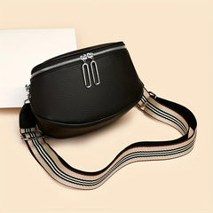 Leather Chest Bag Versatile Crossbody Fanny Pack Sling Bag