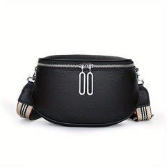 Leather Chest Bag Versatile Crossbody Fanny Pack Sling Bag