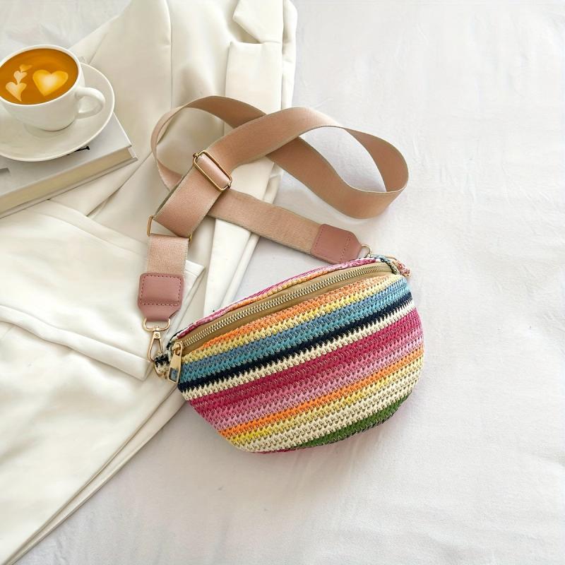 LGBT Boho Rainbow Stripes Waist Bag