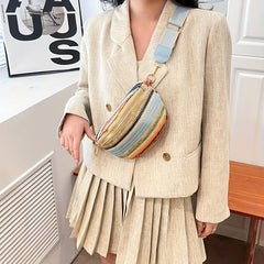 LGBT Boho Rainbow Stripes Waist Bag