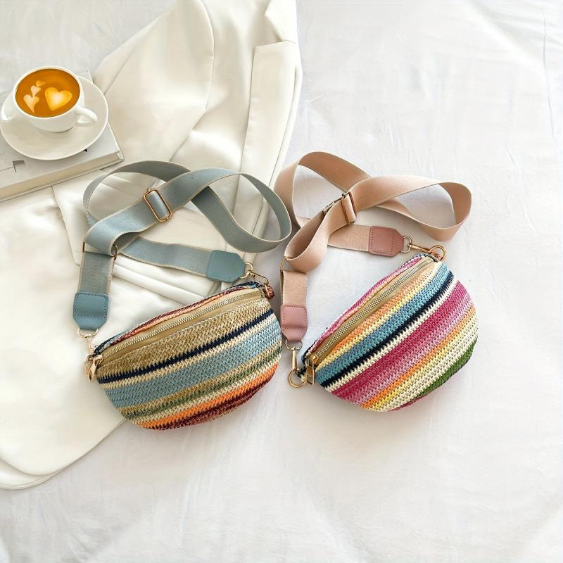 LGBT Boho Rainbow Stripes Waist Bag