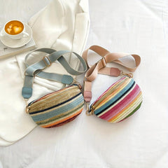 LGBT Boho Rainbow Stripes Waist Bag