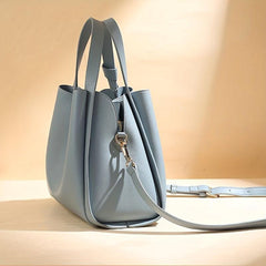 Versatile Tote Bag PU Leather Top Handle Hobo Bag Women's Casual Crossbody Purse