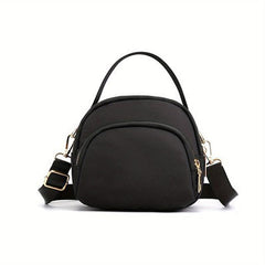 Solid Mini Shoulder Bag Top Handle Crossbody Handbag