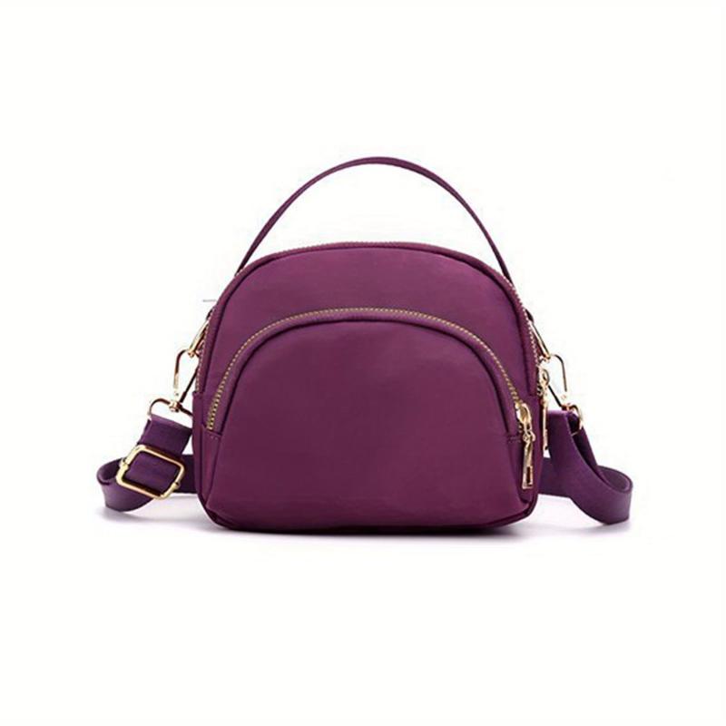 Solid Mini Shoulder Bag Top Handle Crossbody Handbag