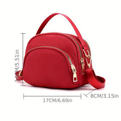 Solid Mini Shoulder Bag Top Handle Crossbody Handbag