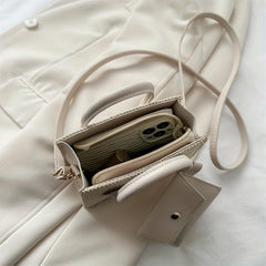Minimalist Straw Square Bag for Women