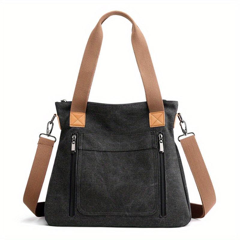 Canvas Crossbody Bag Large Capacity Casual Travel Tote Bag