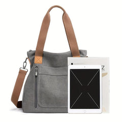 Canvas Crossbody Bag Large Capacity Casual Travel Tote Bag