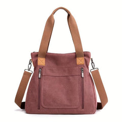 Canvas Crossbody Bag Large Capacity Casual Travel Tote Bag