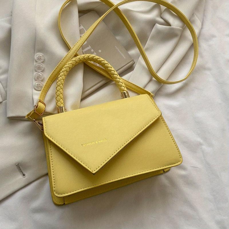 Embossed Handbag PU Crossbody Bag Top Handle Flap Purse