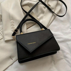 Embossed Handbag PU Crossbody Bag Top Handle Flap Purse