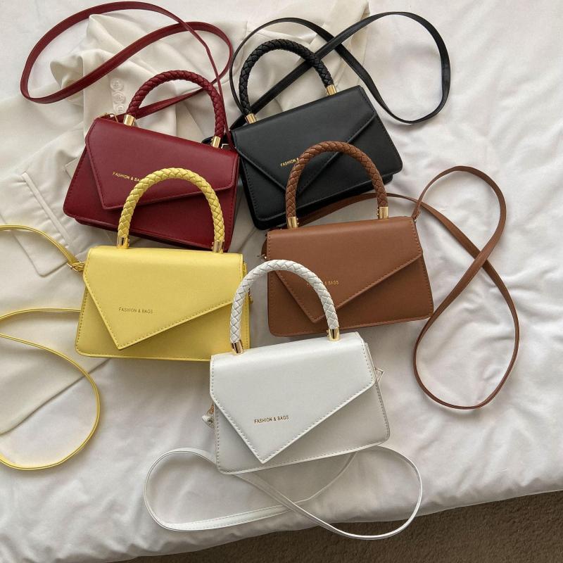 Embossed Handbag PU Crossbody Bag Top Handle Flap Purse