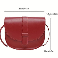 Women's PU Leather Crossbody Bag Flap Coin Purse