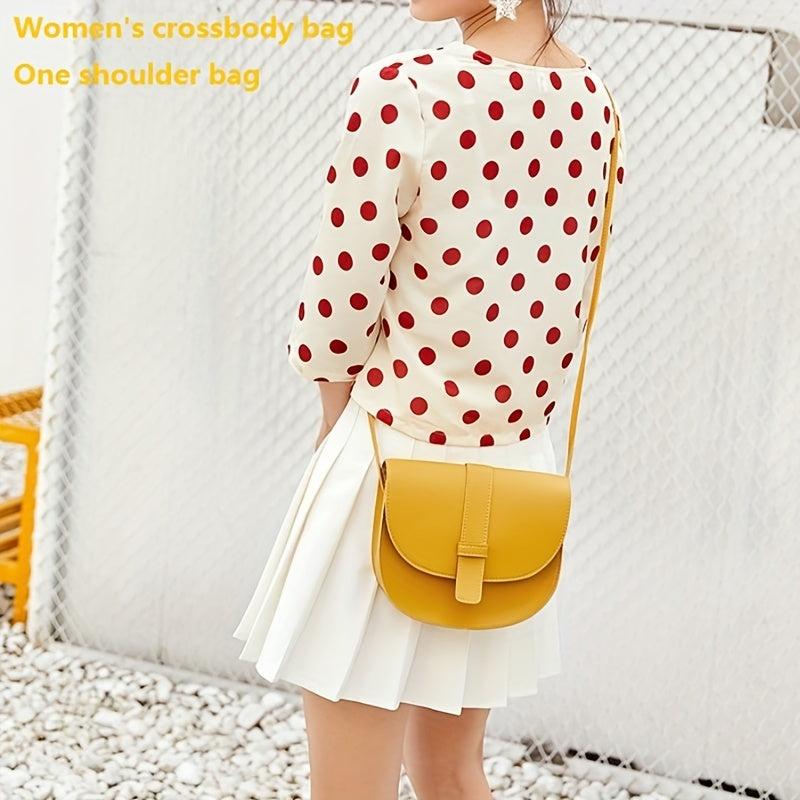 Women's PU Leather Crossbody Bag Flap Coin Purse