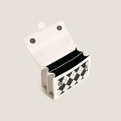 Retro Argyle Pattern Crossbody Bag