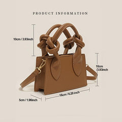 Small Square Bag Zipper Shoulder Bag Crossbody Purse