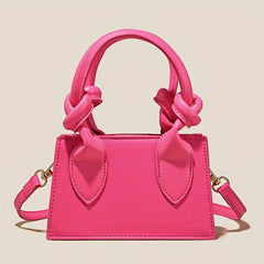 Small Square Bag Zipper Shoulder Bag Crossbody Purse
