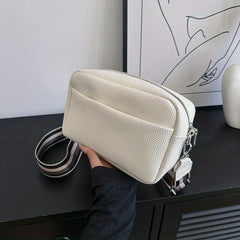 Minimalist Square Zipper Shoulder Bag for Women