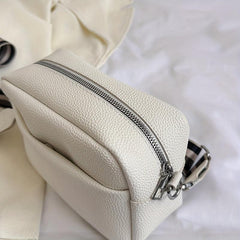 Minimalist Square Zipper Shoulder Bag for Women