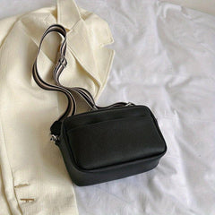 Minimalist Square Zipper Shoulder Bag for Women