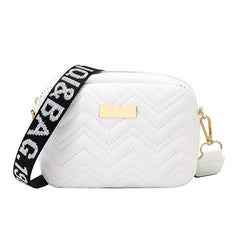 Quilted Crossbody Bag Women's Square Purse 6.69 Inch