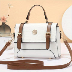 Geometric Crossbody Bag Top Handle Flap Satchel Handbag