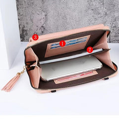 Letter Graphic Crossbody Bag Metal Decor Flap Wallet