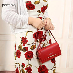 Letter Graphic Crossbody Bag Metal Decor Flap Wallet