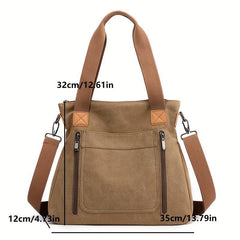 Canvas Crossbody Bag Women Travel Handbag Casual Shoulder Bag