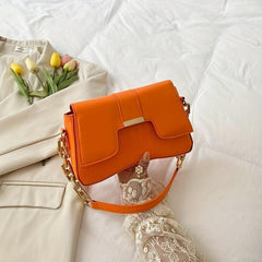 Embroidered Chain Shoulder Bag for Women