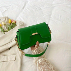 Embroidered Chain Shoulder Bag for Women
