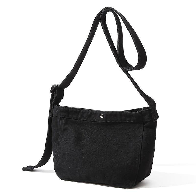Vintage Canvas Crossbody Bag Retro Large Capacity Shoulder Bag