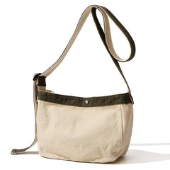Vintage Canvas Crossbody Bag Retro Large Capacity Shoulder Bag