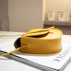 Minimalist Saddle Bag Mini Crossbody Faux Leather Purse 7x6x2 Inch