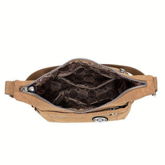 Letter Patch Crossbody Bag Nylon Shoulder Bag Travel Shopping