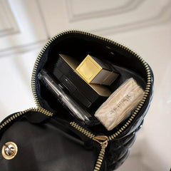 Embossed Heart Shoulder Bag with Faux Pearl Handle