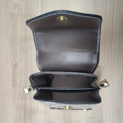 Small Faux Leather Crossbody Bag w/ Adjustable Strap