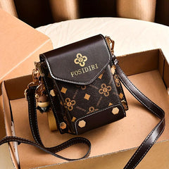 Small Faux Leather Crossbody Bag w/ Adjustable Strap