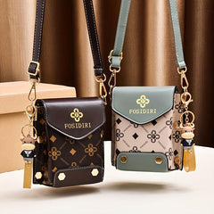 Small Faux Leather Crossbody Bag w/ Adjustable Strap