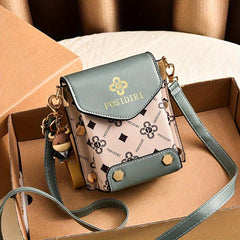 Small Faux Leather Crossbody Bag w/ Adjustable Strap