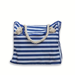 Summer Beach Canvas Tote Bag Floral Large Capacity Shoulder Bag Women's Handbag